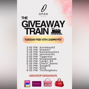 Non Stop Givys - Opan Bins Giveaway Train
